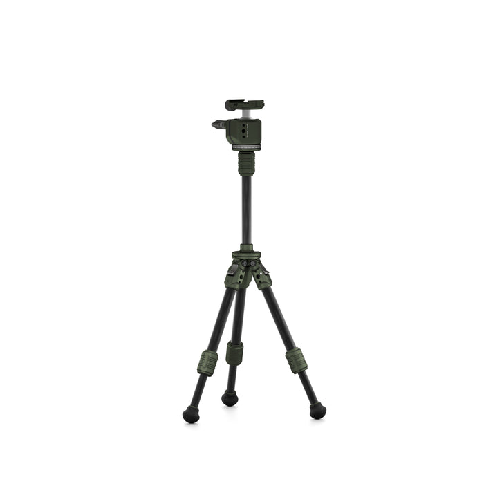 Tilta TT-BT03E-FB-FG Tabletop Ball Head with 1-Stage Carbon Fiber Tripod Legs (3KG) Extendable Edition - Forest Green