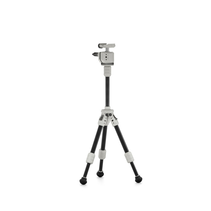 Tilta TT-BT03E-FB-SW Tabletop Ball Head with 1-Stage Carbon Fiber Tripod Legs (3KG) Extendable Edition - Snow White