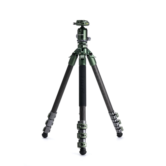 Tilta TT-BT05-FB-FG Tilta Travel Ball Head with 3-Stage Carbon Fiber Tripod Legs (5KG) - Forest Green