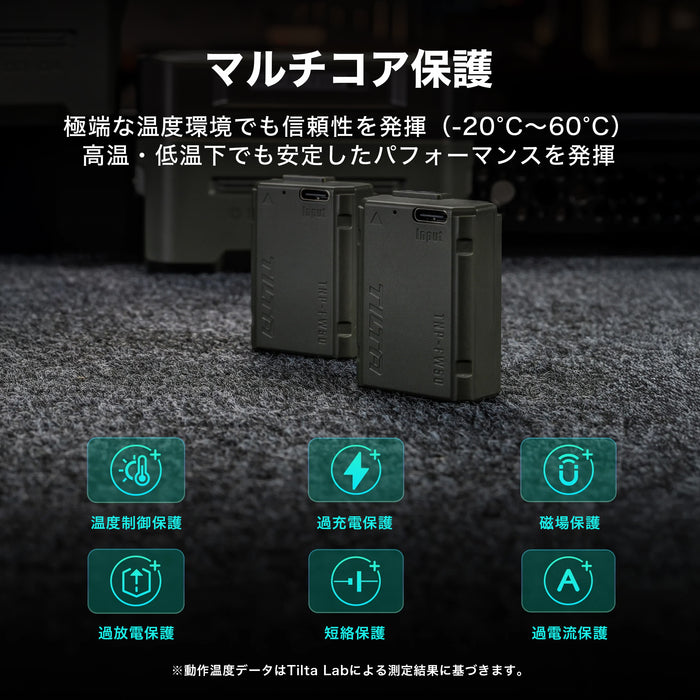 Tilta TNP-FW50-GN Tilta NP-FW50 Battery with USB-C Input (980mAh) - Green
