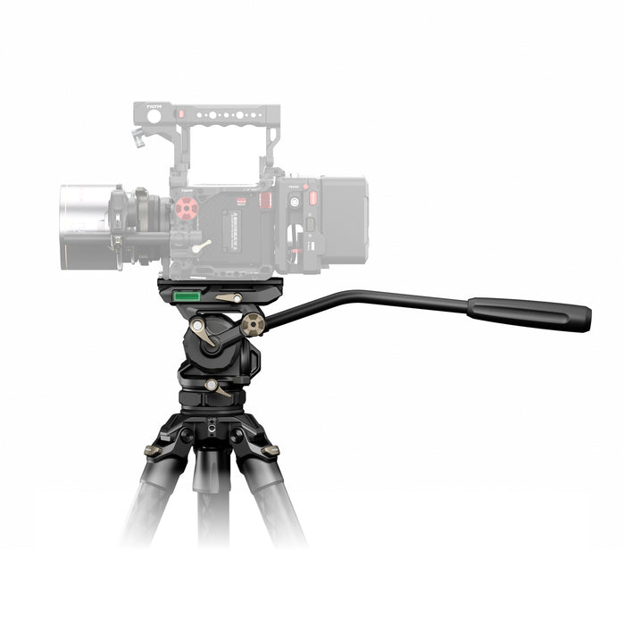 Tilta TT-CT08-75-SG Tilta 75mm Cine Fluid Head with 3-Stage Carbon Fiber Tripod Legs (8KG) - Space Gray