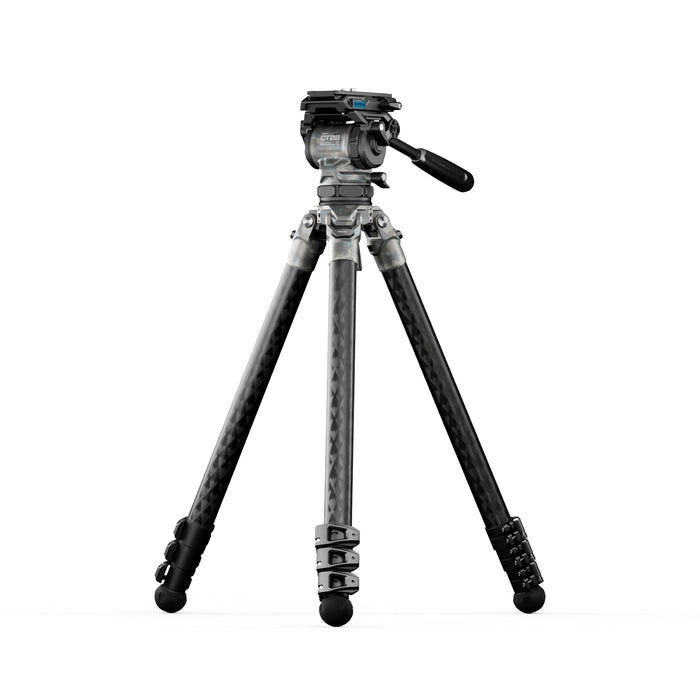 Tilta TT-CT08-75-SC Tilta 75mm Cine Fluid Head with 3-Stage Carbon Fiber Tripod Legs (8KG) - Snow Camo