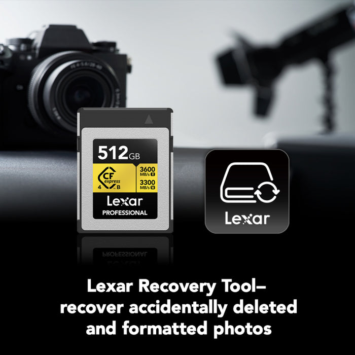 Lexar LCXEXDM512G-RNENG CFexpressカード Type-B 512GB DIAMOND 海外パッケージ版