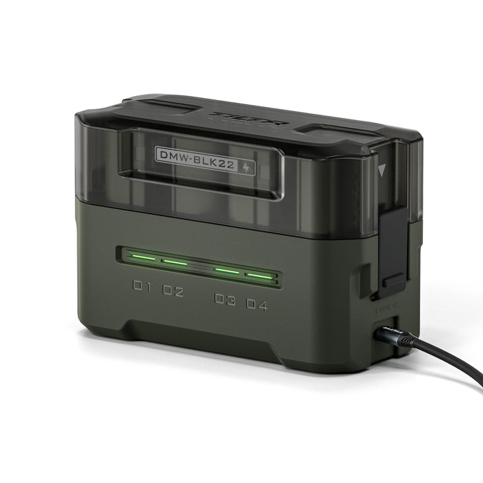 Tilta TBC-BLK22-GN Tilta Portable Charging Station for DMW-BLK22 (4 Channel) - Green