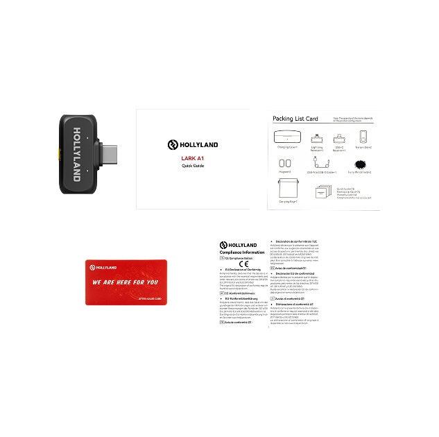Hollyland ワイヤレスマイク LARK A1 受信機(USB-C/スペースグレー) Lark A1 USB-C Receiver(Space Gray)