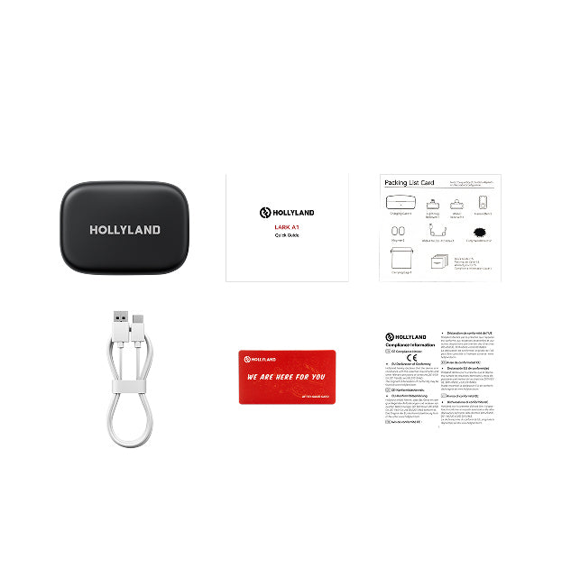 Hollyland ワイヤレスマイク LARK A1 デュオ版充電ケース(スペースグレー) Lark A1 Duo Version Charging Case(Space Gray)