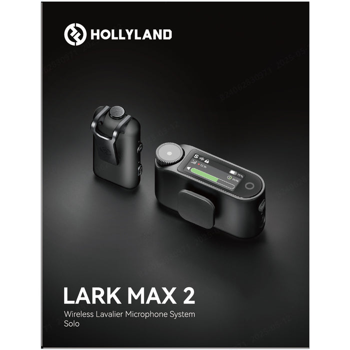 Hollyland Lark MAX 2 Solo ワイヤレスマイク Lark MAX 2 Solo(スペースグレー/カメラ受信機付)