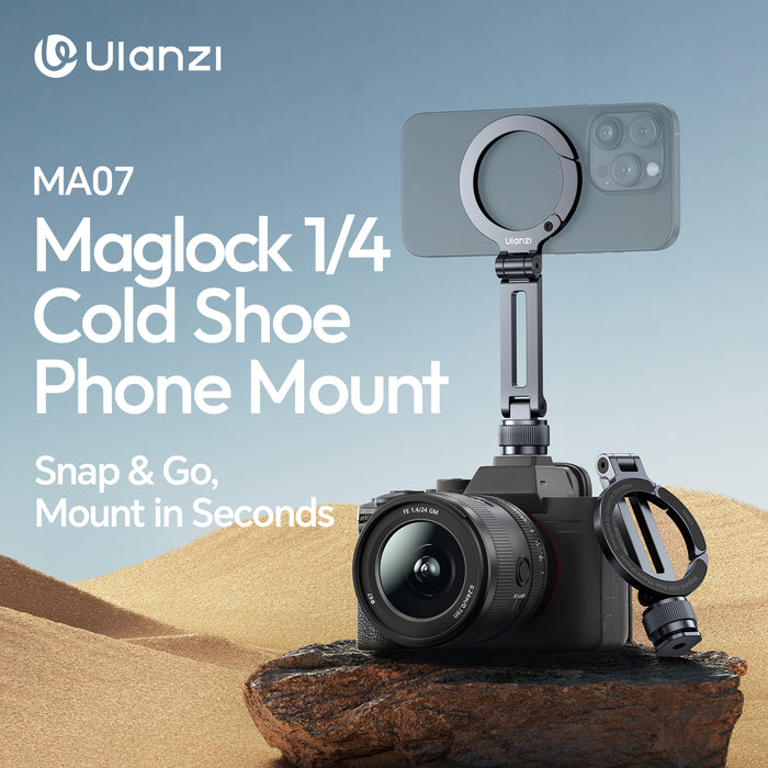 Ulanzi M084 MA07 MagLock 1/4 コールドシューブラケット