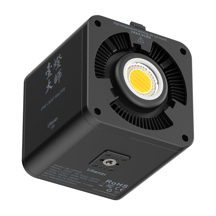 Ulanzi L177 ML100RGB 100W ポータブルLEDビデオライト RGB(日本用アダプター付き)