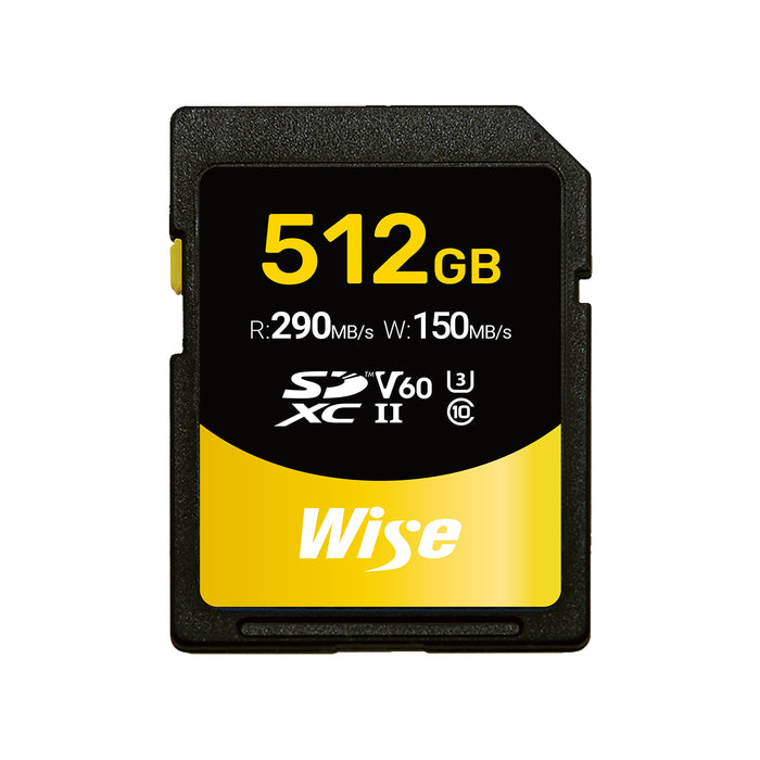 Wise Advanced AMU-SD-S512 SDXC UHS-II メモリーカード SD-Sシリーズ 512GB