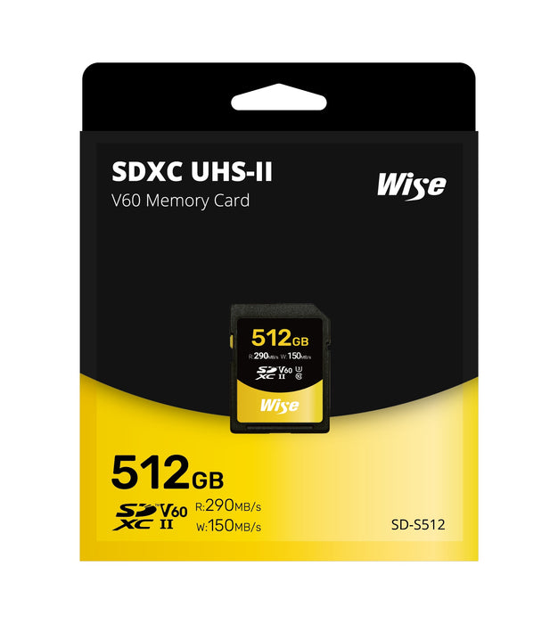 Wise Advanced AMU-SD-S512 SDXC UHS-II メモリーカード SD-Sシリーズ 512GB