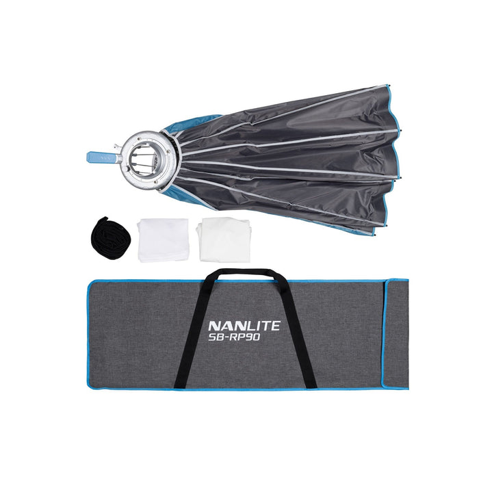 【期間限定】NANLITE バイカラーLEDスポットライト FC-500B Rapid90ソフトボックスセット FC-500B + Rapid 90 Parabolic Softbox