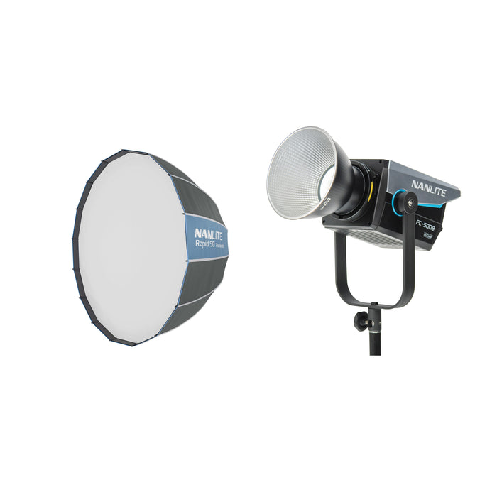 【期間限定】NANLITE バイカラーLEDスポットライト FC-500B Rapid90ソフトボックスセット FC-500B + Rapid 90 Parabolic Softbox