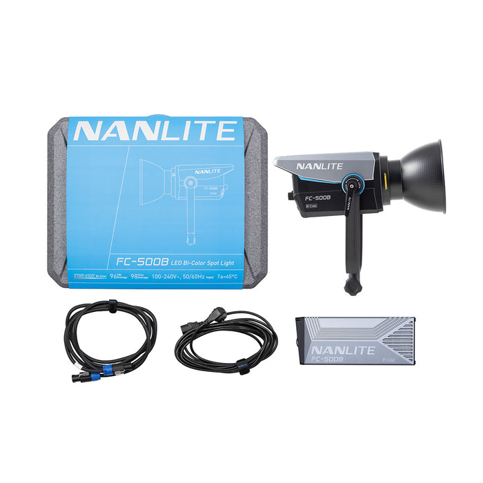 【期間限定】NANLITE バイカラーLEDスポットライト FC-500B Rapid90ソフトボックスセット FC-500B + Rapid 90 Parabolic Softbox