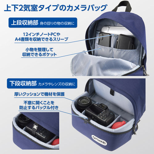 HAKUBA ODCDP03NV OUTDOOR PRODUCTS(アウトドアプロダクツ)カメラデイパック03 ネイビー