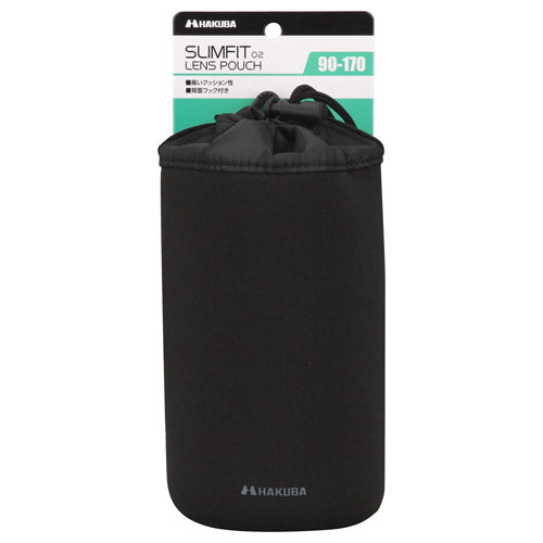HAKUBA KLP-S02-9017 スリムフィット02 レンズポーチ 90-170 (収納サイズ：Φ90×H170mmまで)ブラック