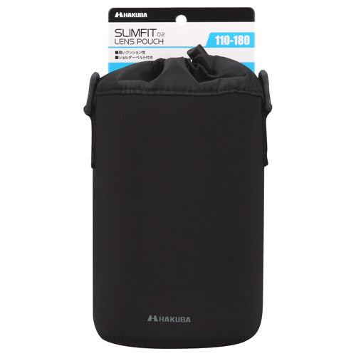 HAKUBA KLP-S02-1118 スリムフィット02 レンズポーチ 110-180 (収納サイズ：Φ110×H180mmまで)ブラック