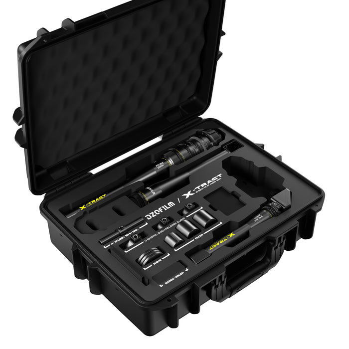 DZOFILM DZO-X1828ABCS X-tract プローブズームレンズ 18-28mm T8 0/90/360°プローブ部分交換仕様(プローブ3個/PLマウント/メートル/ブラックケース付き)