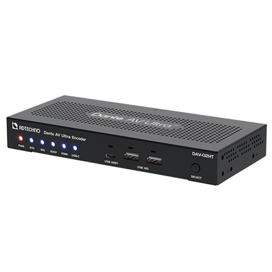 ADTECHNO DAV-02HT Dante AV Ultra エンコーダ