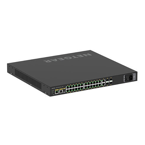 NETGEAR GSM4230PX-100AJS M4250-26G4XF-PoE+　PoE+対応 (480W) 1Gポート×26 SFP+スロット×4 フルマネージスイッチ