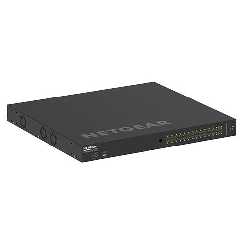 NETGEAR GSM4230PX-100AJS M4250-26G4XF-PoE+　PoE+対応 (480W) 1Gポート×26 SFP+スロット×4 フルマネージスイッチ