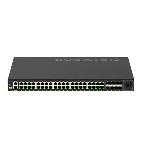 NETGEAR GSM4248P-100AJS M4250-40G8F-PoE+　PoE+対応 (480W) 1Gポート×40 SFPスロット×8 フルマネージスイッチ