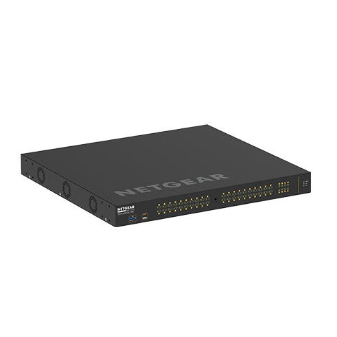 NETGEAR GSM4248P-100AJS M4250-40G8F-PoE+　PoE+対応 (480W) 1Gポート×40 SFPスロット×8 フルマネージスイッチ