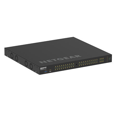 NETGEAR GSM4248PX-100AJS M4250-40G8XF-PoE+　ProAV向けPoE+対応 (960W) 1Gポート×40 SFP+スロット×8 フルマネージスイッチ