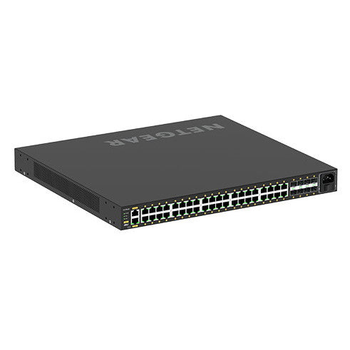 NETGEAR GSM4248PX-100AJS M4250-40G8XF-PoE+　ProAV向けPoE+対応 (960W) 1Gポート×40 SFP+スロット×8 フルマネージスイッチ