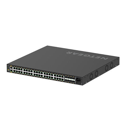 NETGEAR GSM4248PX-100AJS M4250-40G8XF-PoE+　ProAV向けPoE+対応 (960W) 1Gポート×40 SFP+スロット×8 フルマネージスイッチ