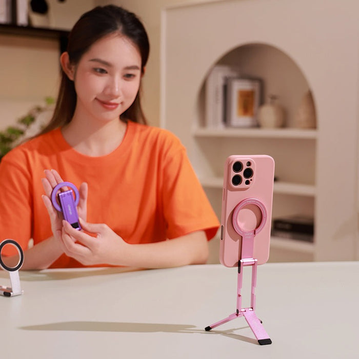 Ulanzi S038 MA60 マグネット式 ポケットスマホ三脚(レッド)