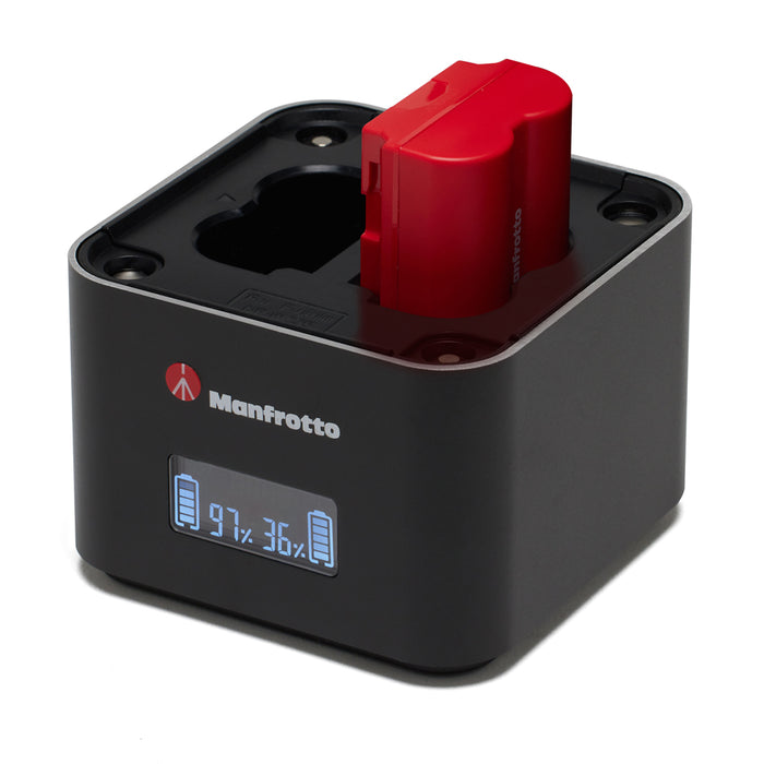 Manfrotto MANPROCUBEF Pro CUBE3 ツインチャージャー 富士フイルム用