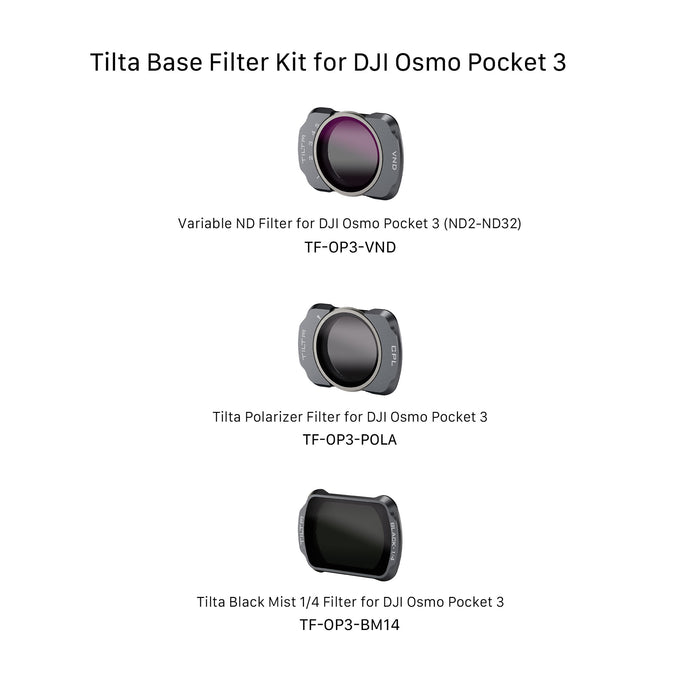 Tilta TF-OP3-B Tilta Base Filter Kit for DJI Osmo Pocket 3