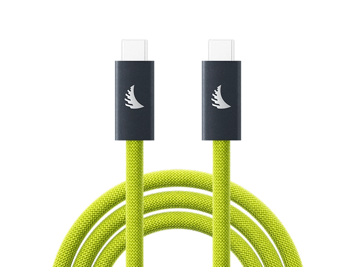 Angelbird UC3SFL450 USB-C 3.2 Solid Flex Tether Cable USB 3.2 Gen 2x2(最大20Gb/s)USB PD 3.1(最大5A/240W/4.5m/ライム)