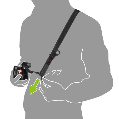 HAKUBA KST-62SS25BK ルフトデザイン スピードストラップ 25 ブラック