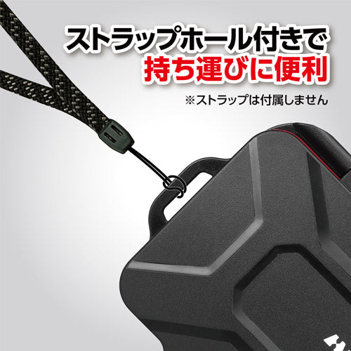 HAKUBA DMC-22XQD6RD ハードメモリーカードケース XQD6(XQDカード/CFexpress Type Bカード用)レッド