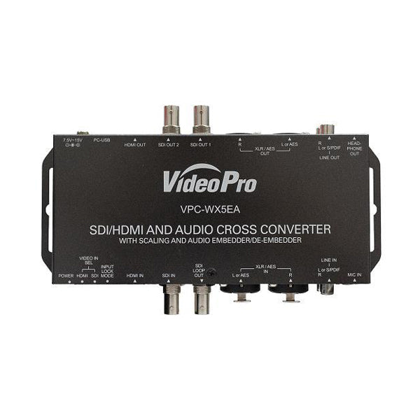 VideoPro VPC-WX5EA SDI/HDMI to SDI/HDMI スケーリング ビデオ・オーディオ クロスコンバータ