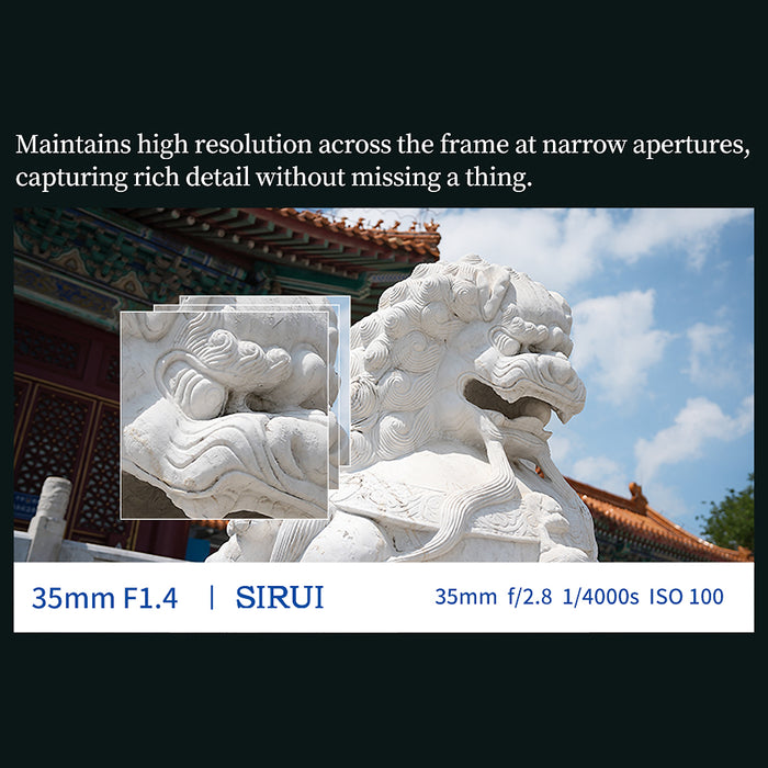 SIRUI AU35-Z-JP オートフォーカスポートレートレンズ F1.4  Full Frame 35mm Z/ブラック