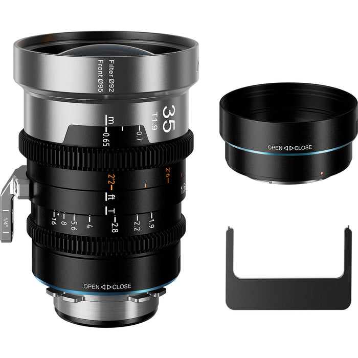 SIRUI IRON-35-B-JP マウント交換式アナモルフィックレンズ 1.5x Full Frame 35mm PL/ブルー(EFアダプター付)