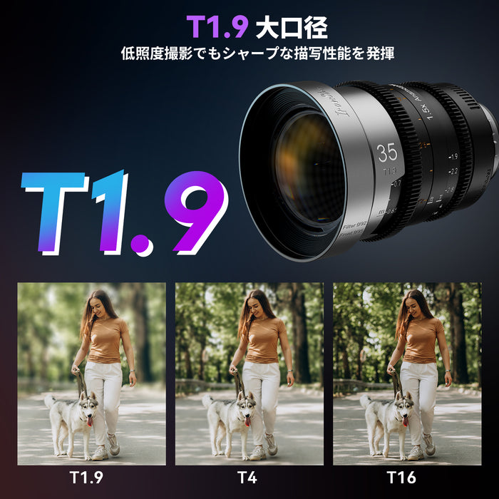 SIRUI IRON-35-B-JP マウント交換式アナモルフィックレンズ 1.5x Full Frame 35mm PL/ブルー(EFアダプター付)