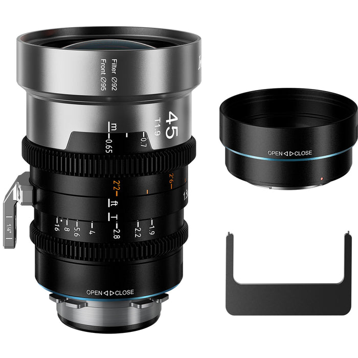 SIRUI IRON-45-B-JP マウント交換式アナモルフィックレンズ 1.5x Full Frame 45mm PL/ブルー(EFアダプター付)