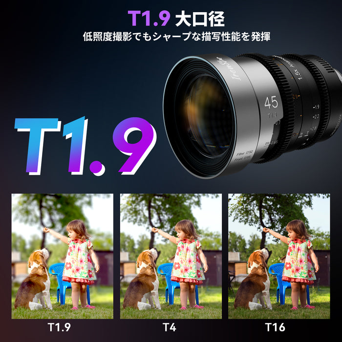 SIRUI IRON-45-N-JP マウント交換式アナモルフィックレンズ 1.5x Full Frame 45mm PL/ナチュラル(EFアダプター付)