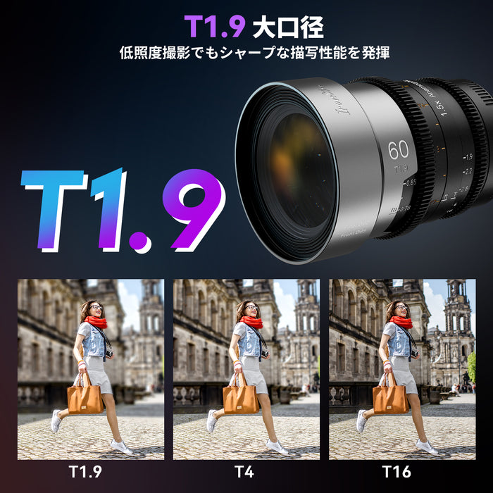 SIRUI IRON-60-B-JP マウント交換式アナモルフィックレンズ 1.5x Full Frame 60mm PL/ブルー(EFアダプター付)