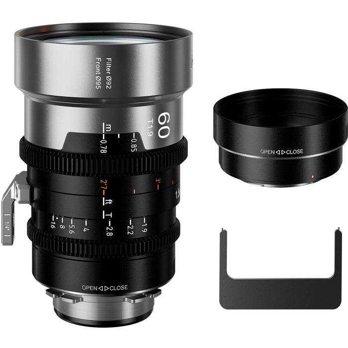 SIRUI IRON-60-N-JP マウント交換式アナモルフィックレンズ 1.5x Full Frame 60mm PL/ナチュラル(EFアダプター付)