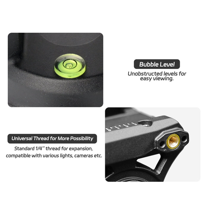 YC Onion MQP16260S Pineta Pro Carbon Fiber Monopod & FH60S