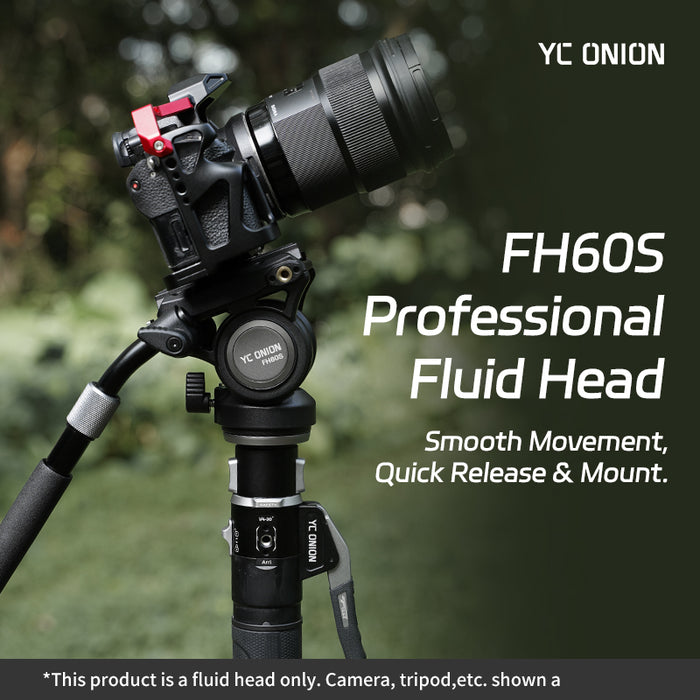 YC Onion MQC15860S Pineta 2.0 Carbon Fiber Monopod & FH60S