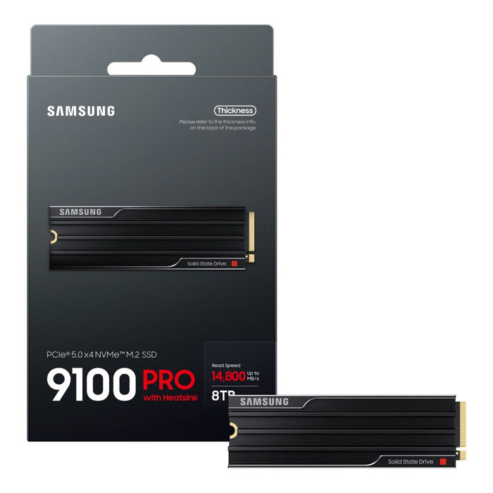 Samsung MZ-VAP8T0C-IT PCIe 5.0 x4 NVMe M.2 SSD 9100 PRO 8TB ヒートシンクモデル