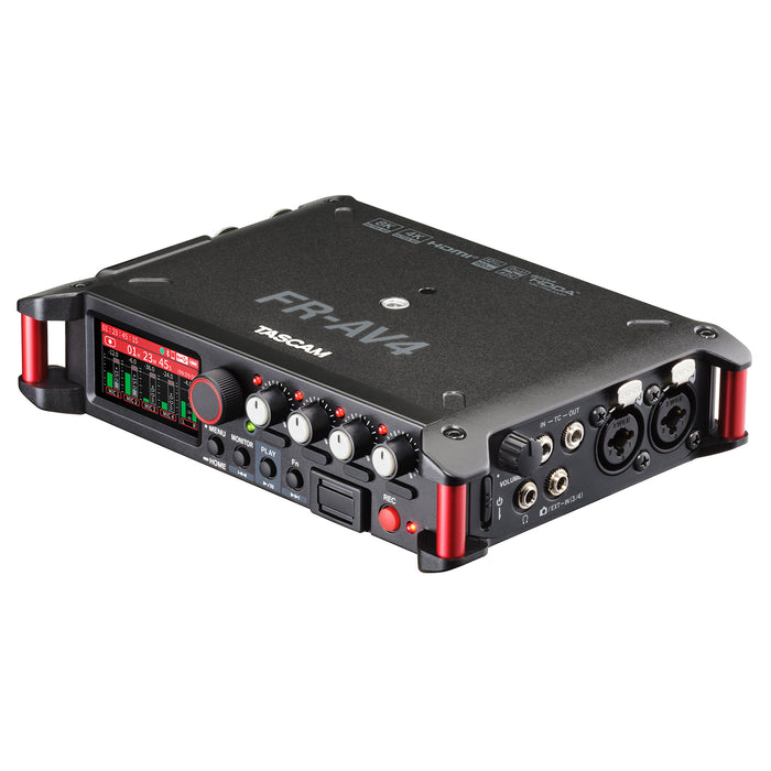TASCAM FR-AV4 32ビットフロート録音・HDMI Sync対応4chフィールドレコーダー/ミキサー/タイムコードジェネレーター