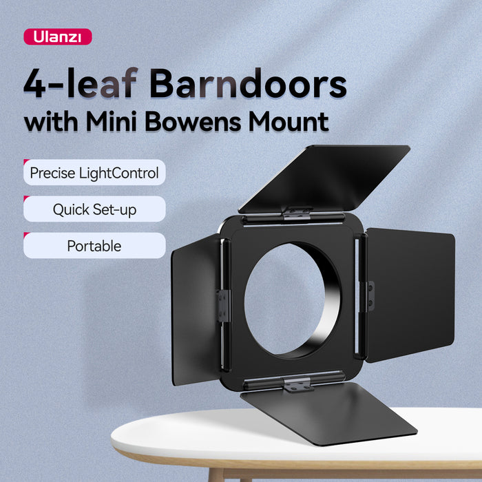 Ulanzi L059GBB1 リーフバーンドア×4 Mini ボーエンズマウント付き