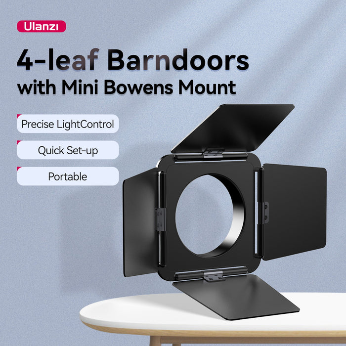 Ulanzi L059GBB1 リーフバーンドア×4 Mini ボーエンズマウント付き